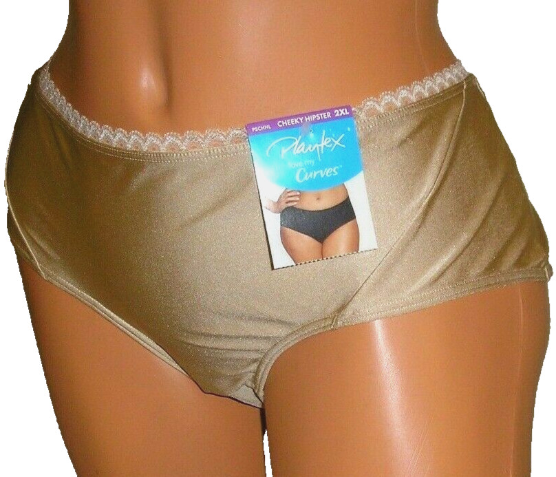 Panties Lingerie Playtex Love My curves Beige Cheeky Hipster 2XL Adult Gift