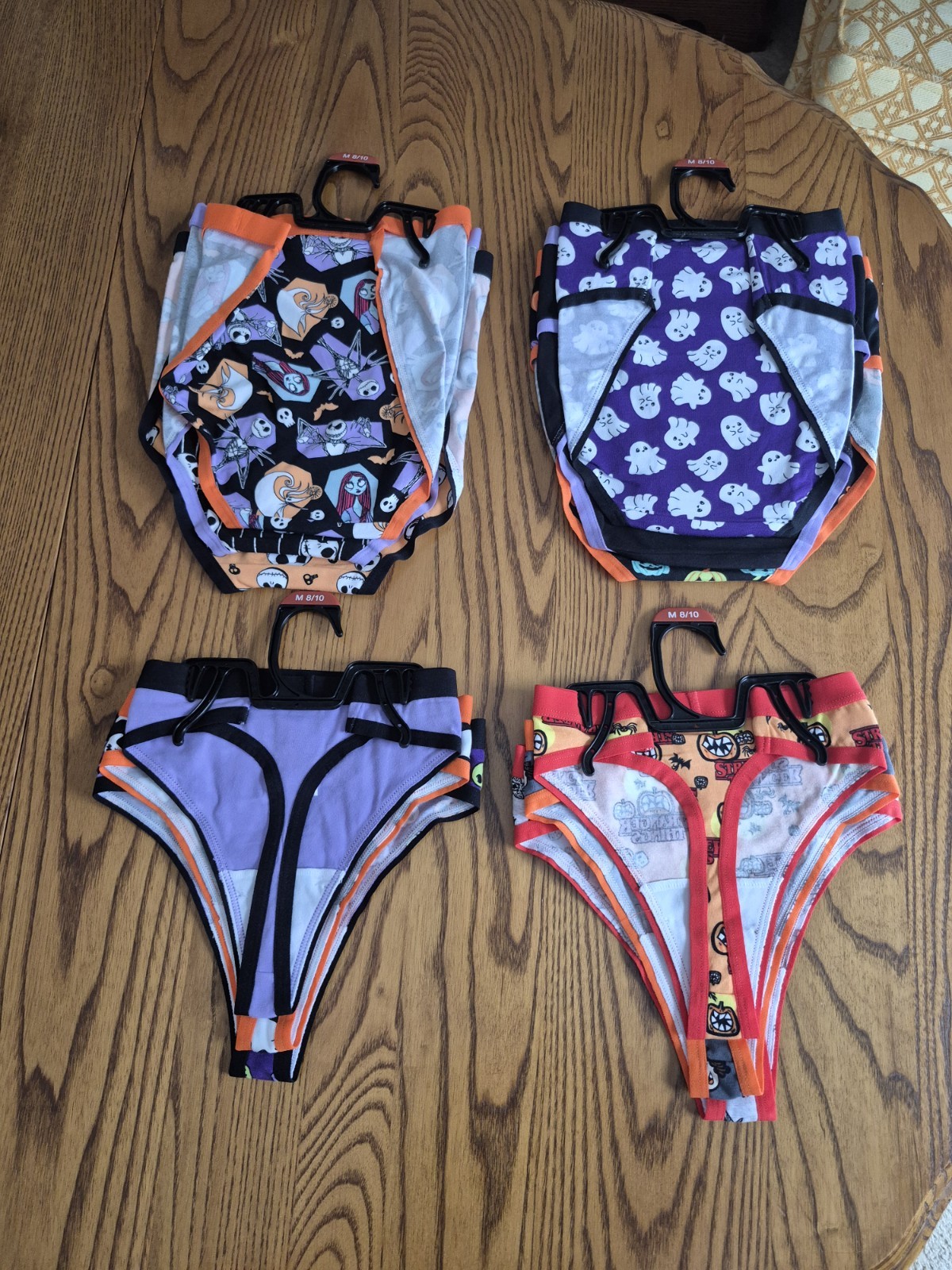 NEW Lot Of 4 Walmart Halloween 3 Packs Of Assorted Underwear Styles, Medium