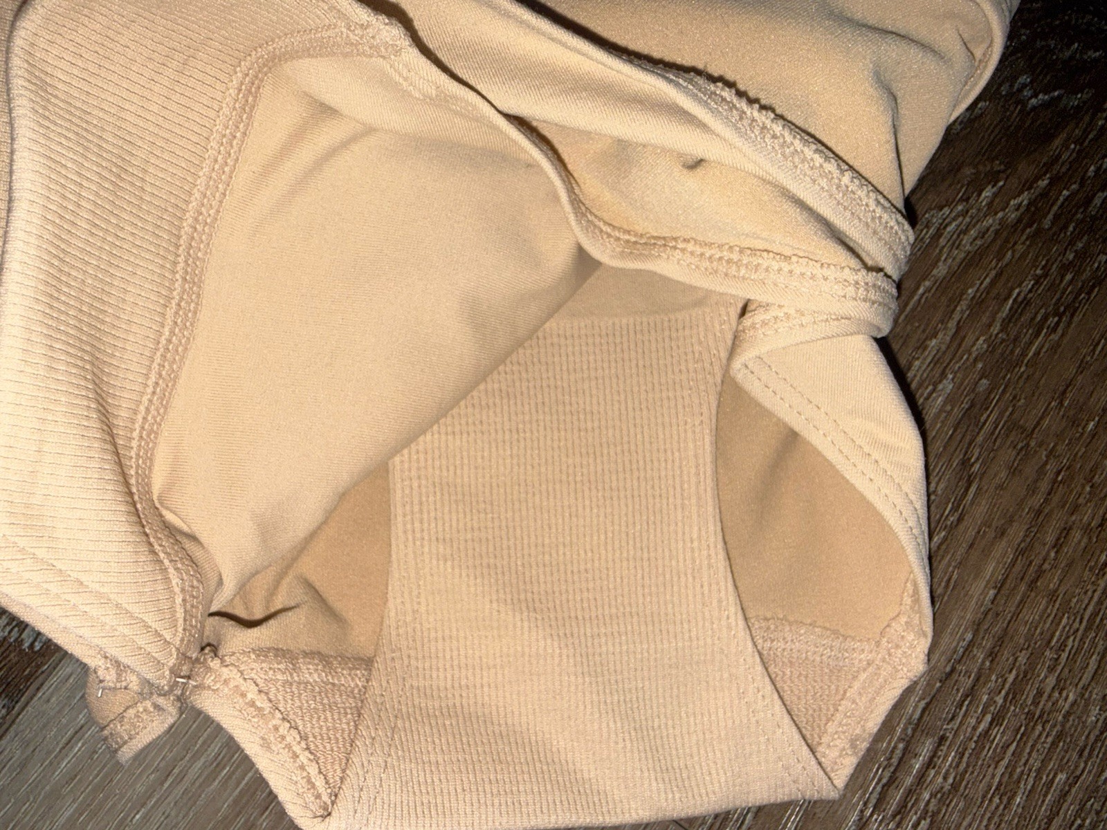Jockey Essentials 3-Pair Womens Hipster Beige Underwear Panties Nylon Blend ~ L