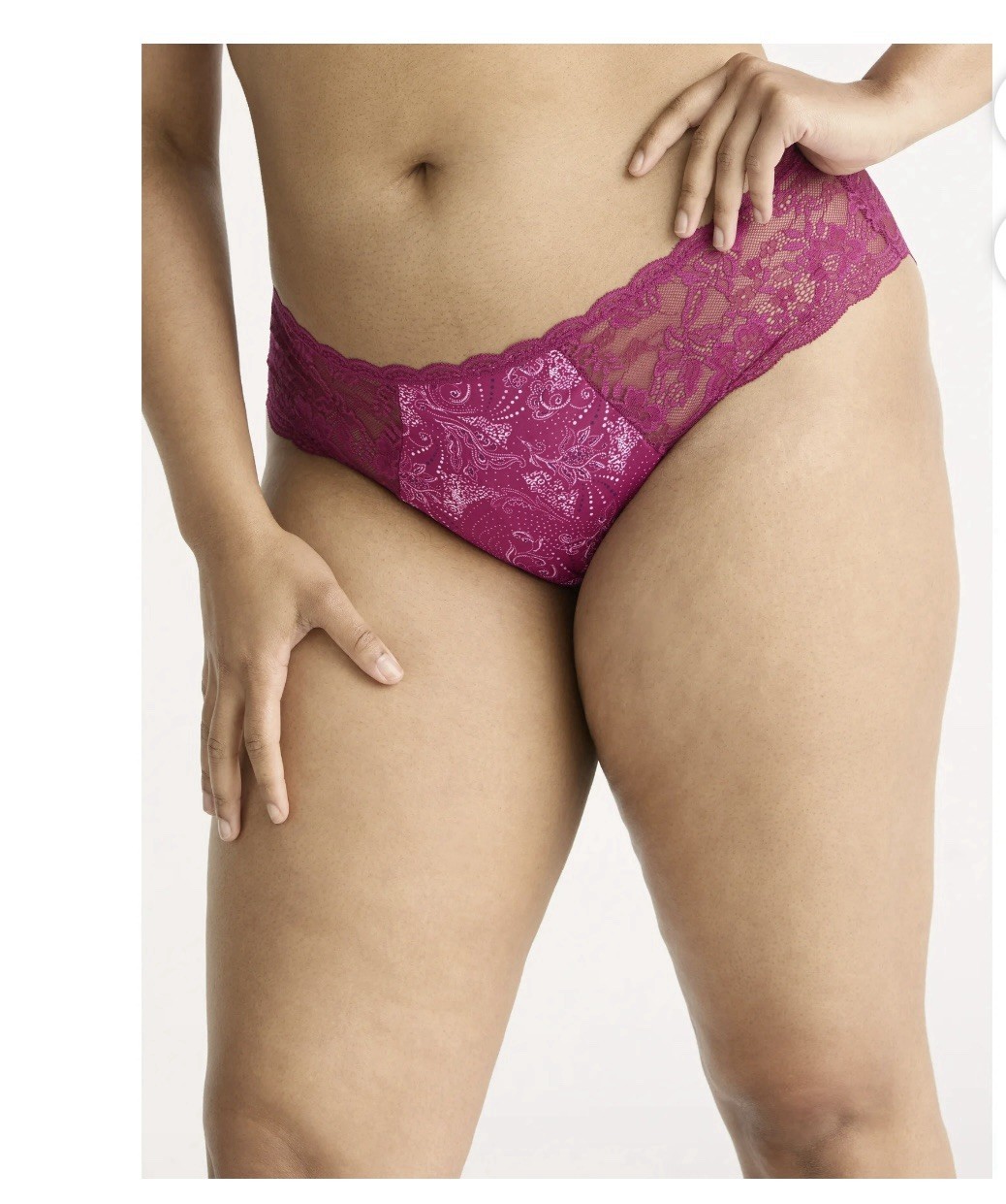 Joyspun Womens Assorted Microfiber & Lace Hipster Panties 3-Pack Sz XXXL (22)NWT