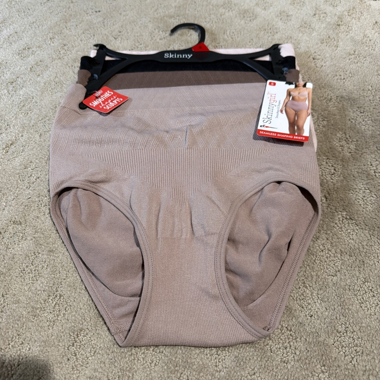 Skinnygirl 4pk Multicolor Hi-Waist Seamless Shaping Briefs Panties. Sz S. NWT!