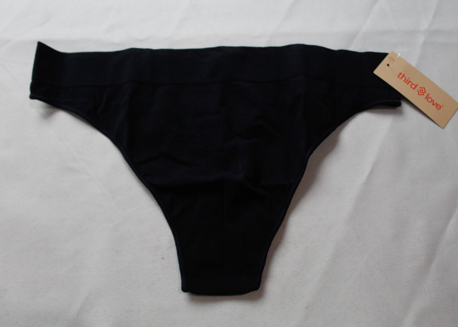 Thirdlove Womens 2Pack Seamless Stretch Cotton Thong AC2 Black & Rose Dust Large
