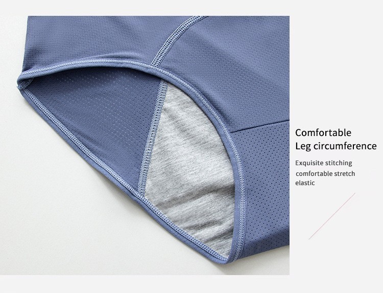 6 Pack Period Underwear Women Leakproof Panties HighWaist Menstrual Briefs M-3XL