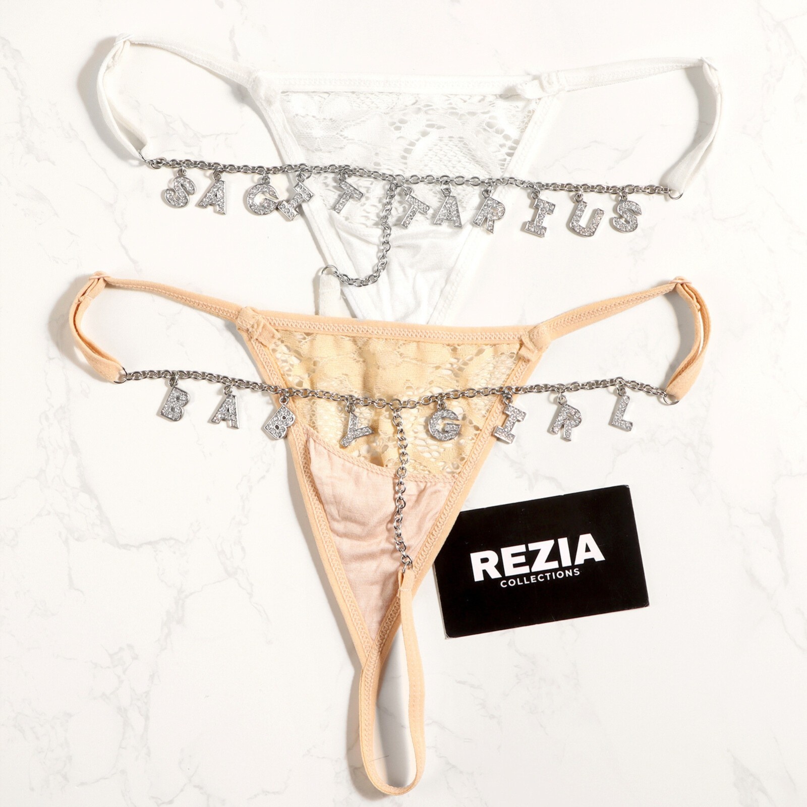 Custom Name Thong Sexy Panties With Crystal Letter Lingerie Custom Underwear