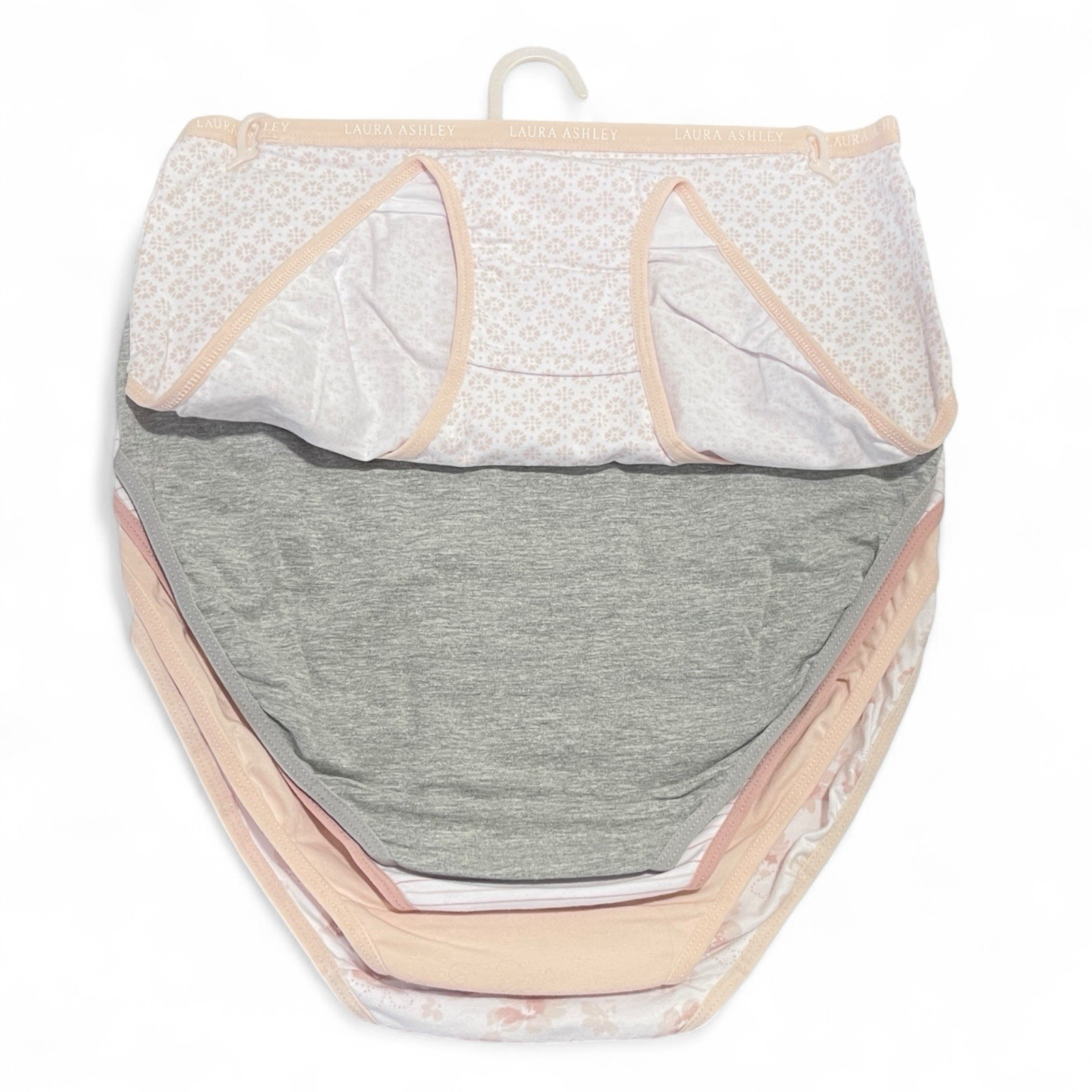 Laura Ashley Panties Women’s Large Briefs 5 Pack Super Soft Neutral Florals