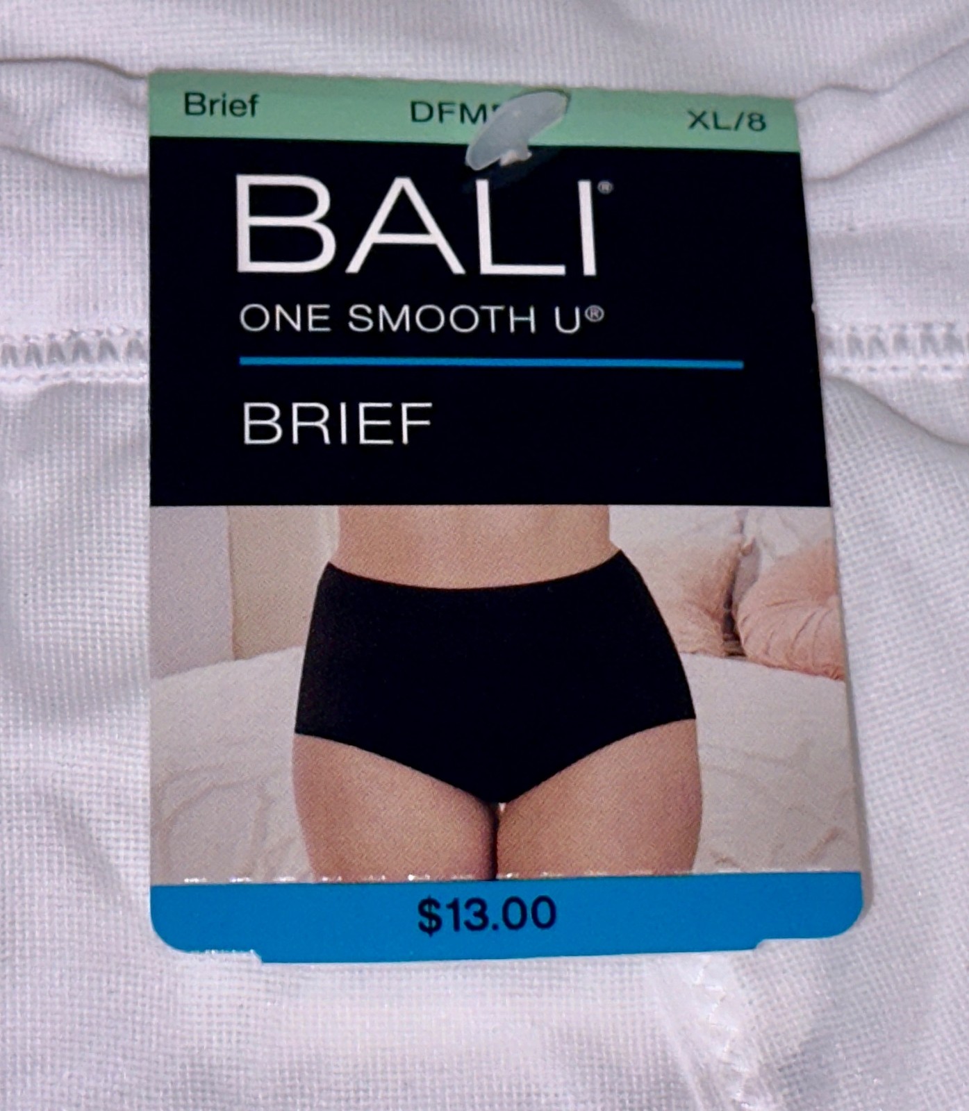 BALI One Smooth U Second Skin Micro White Brief Panty Womens Sz S 5 L 7 XL 8 2XL