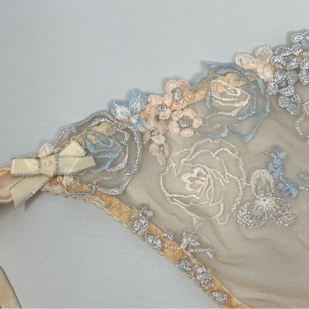 Agent Provocateur Odette Peach Pastel Brief AP4 Large NWT