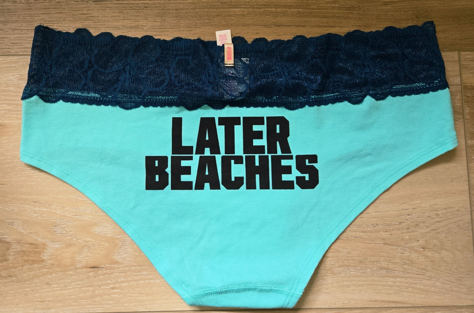 NWT Vintage Victoria’s Secret PINK Cotton Lace Extra Low-Rise Hipster Panties L