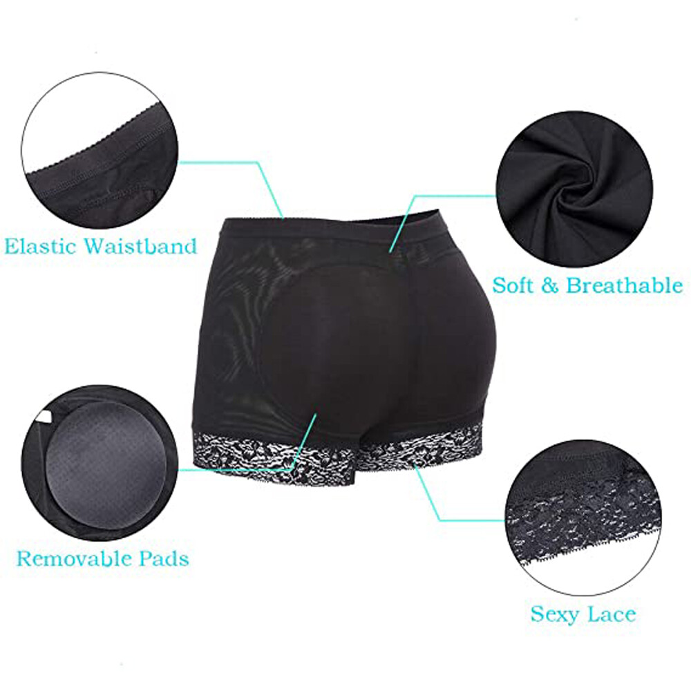 Women’s Butt Lift Ass Hip Enhancer Booty Shaper Booster Underwear Panties Padded