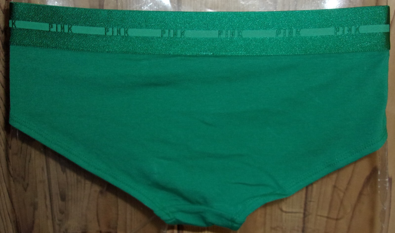 Victoria’s Secret PINK Sparkle Bling BIKINI HIPSTER Green Panty Medium NWT