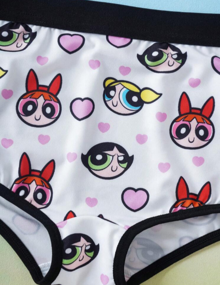 Women’s Teens Powerpuff Girls X SHEIN Kawaii Cartoon Boyshort Shortie Panty L