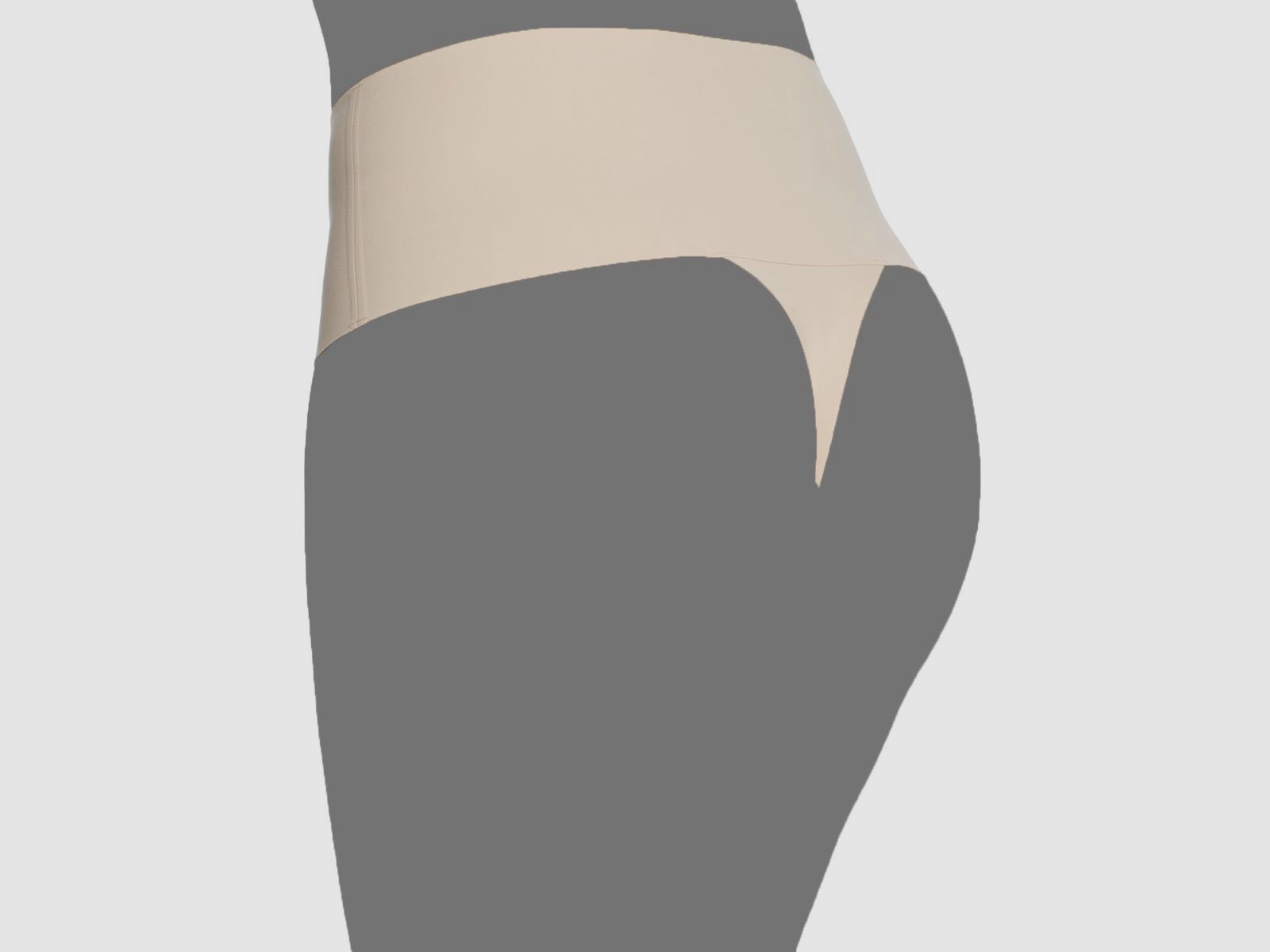 Spanx Women’s Beige Solid Undie-Tectable Thong Panty Size S