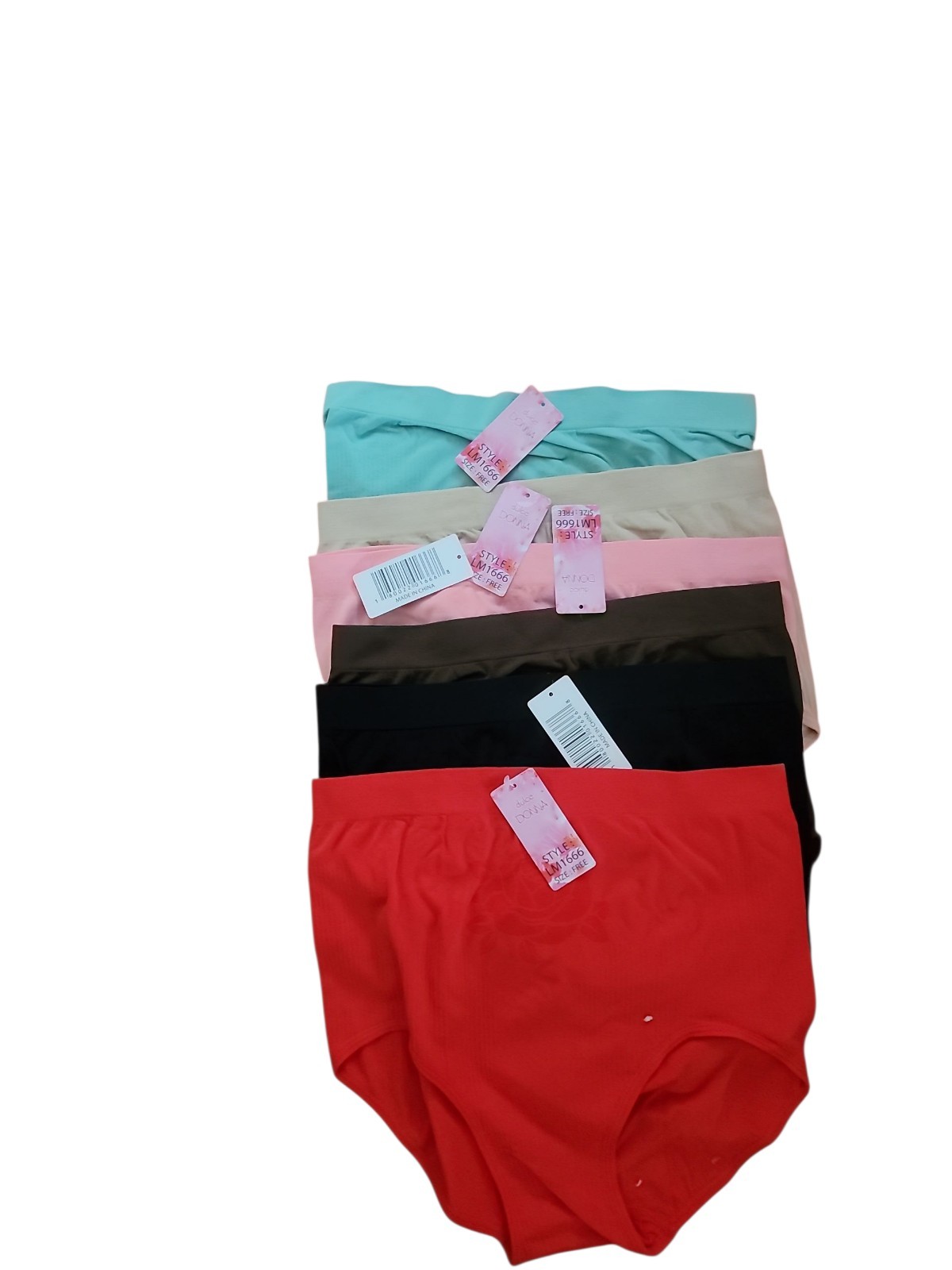 6 Dulce Donna High Waist Underwear With Pocket size L