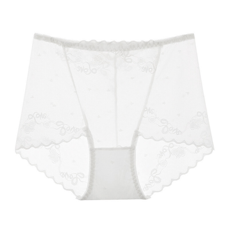 Ladies Sexy See-Through Briefs Women Seamless Lace Panties Knickers Underwear