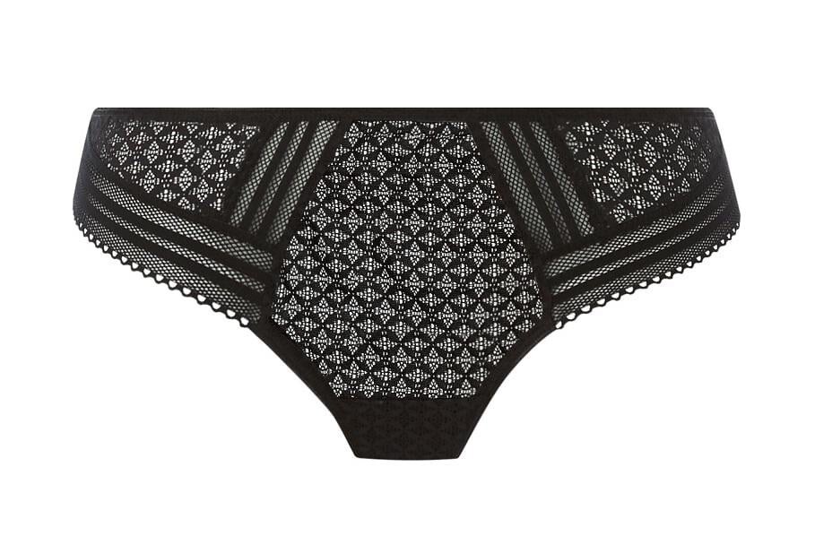 Freya Viva Lace Brazilian Brief Size L 14 16 Noir Black Knickers 5647 New