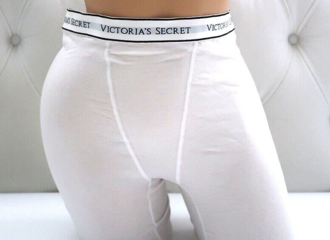 Victoria’s Secret Logo Cotton/Modal Boxer Brief Panty White S M L XL XXL NEW