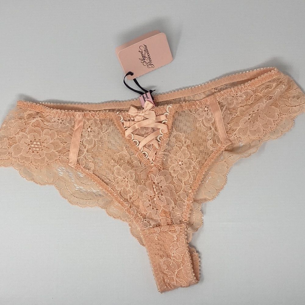 Agent Provocateur Peachy Brief AP4 Large NWT