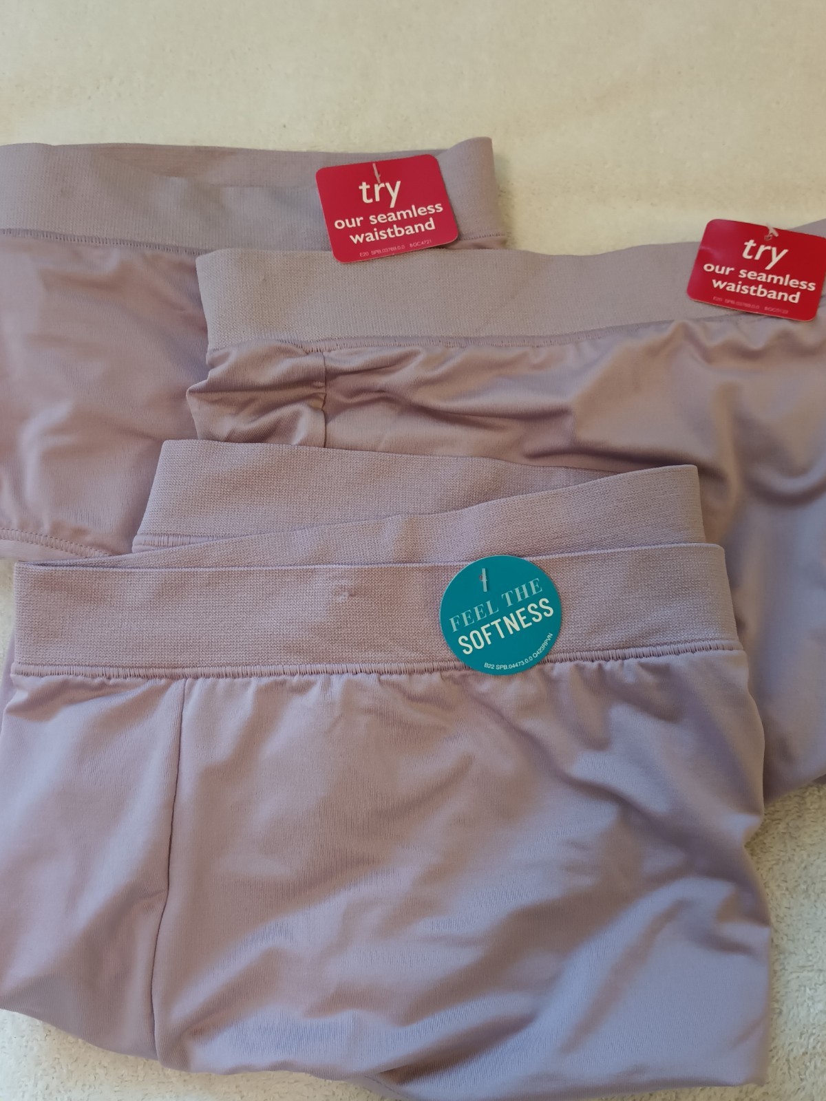 Vanity Fair 3/Pair 5XL Radiant Comfort Panties 100% Cotton Gusset In Lavender