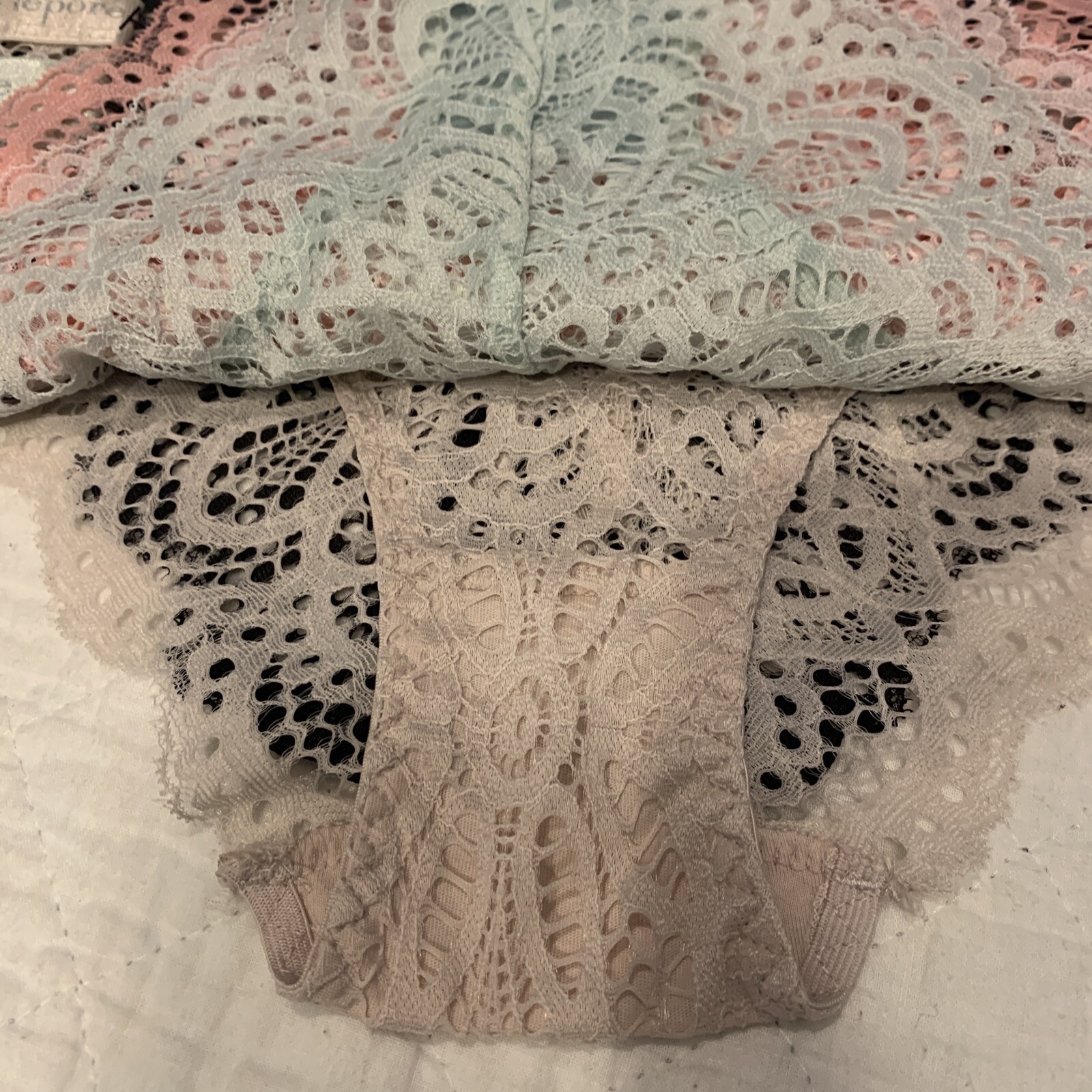Nanette Lepore 5 Pack Bikini Lace Panties Set Size Large Underwear