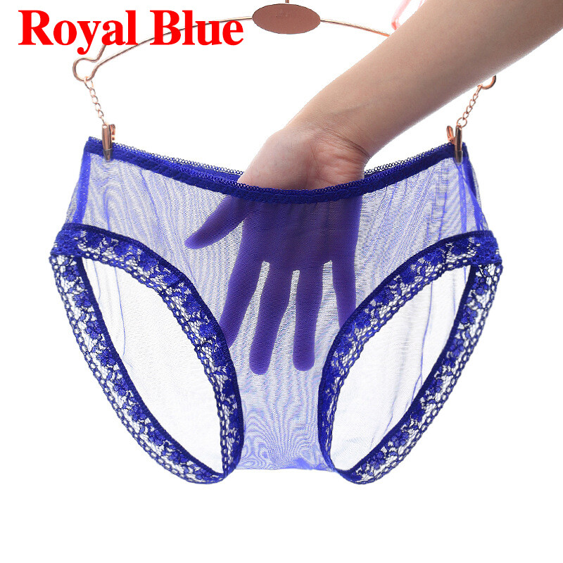 4 Pack Lot Sexy Womens See Through Lingeries Sheer Panties Full Briefs Underwear