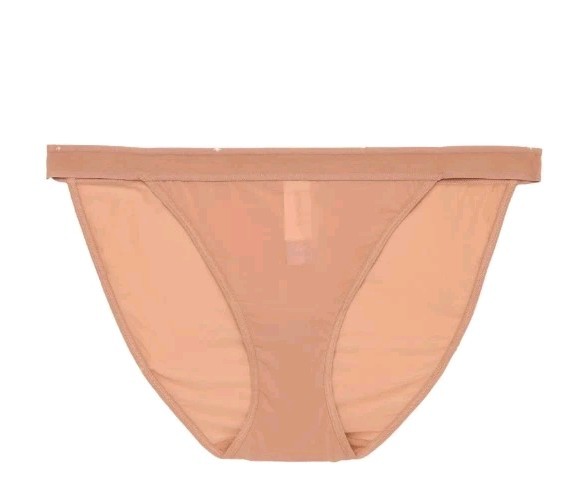 Joyspun Women’s XS 0-2 Hosiery String Bikini Panties 3-PACK Beige Brown #10726