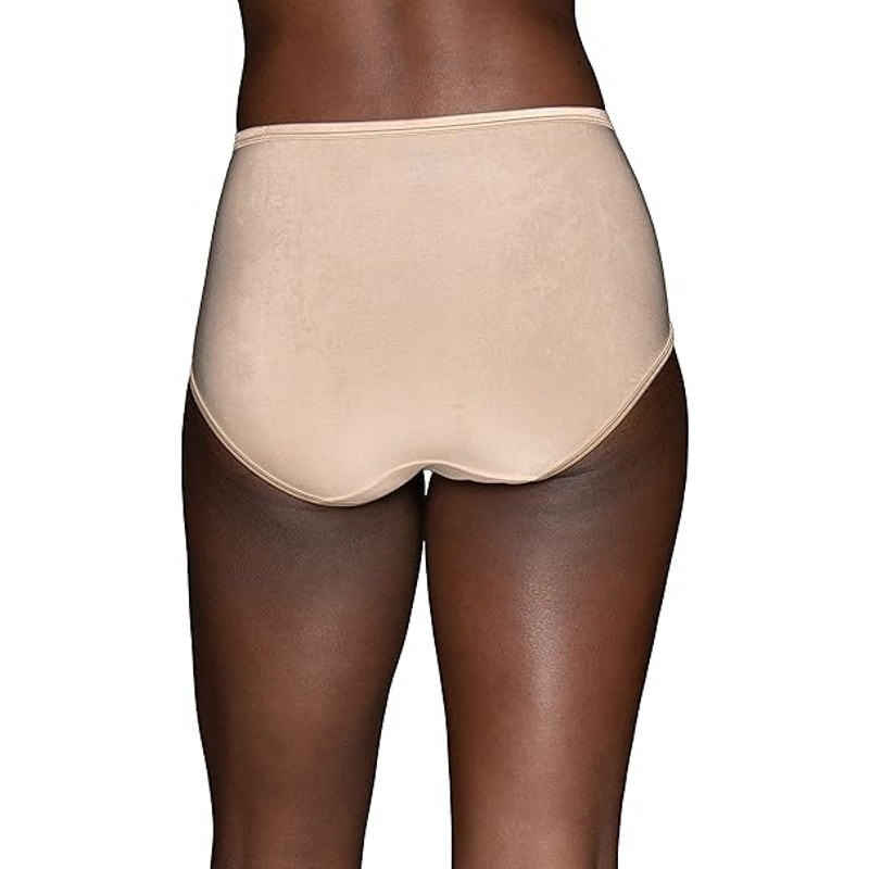 2 New Vanity Fair Womens Size 9 Rose Beige Illumination Brief Stretch Panties