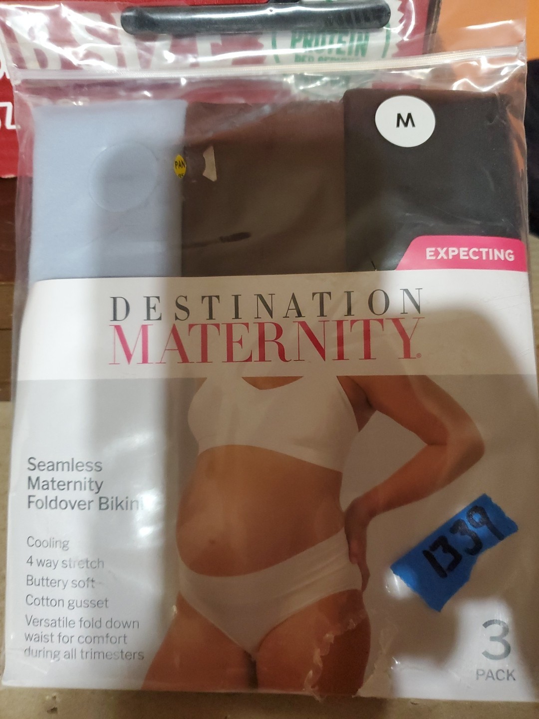 DESTINATION MATERNITY 3 PACK BIKINI SIZE M