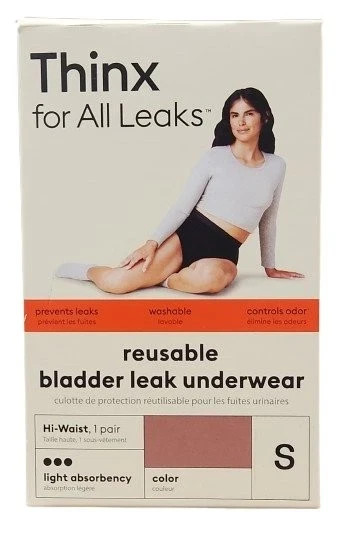 Thinx Bladder Leak Underwear S Hi-Waist Desert Rose Light Absorbency