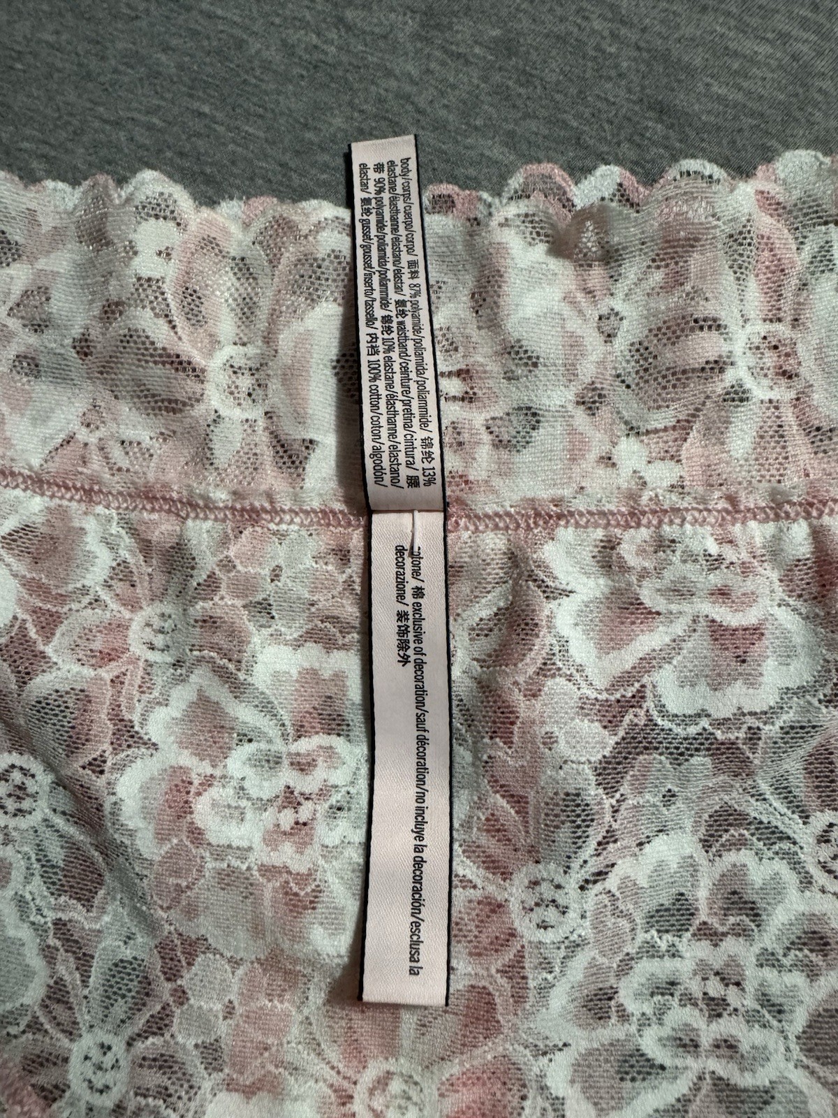Victoria’s Secret Hipster Lace Panties Floral Pink/White XS Stretch Lined