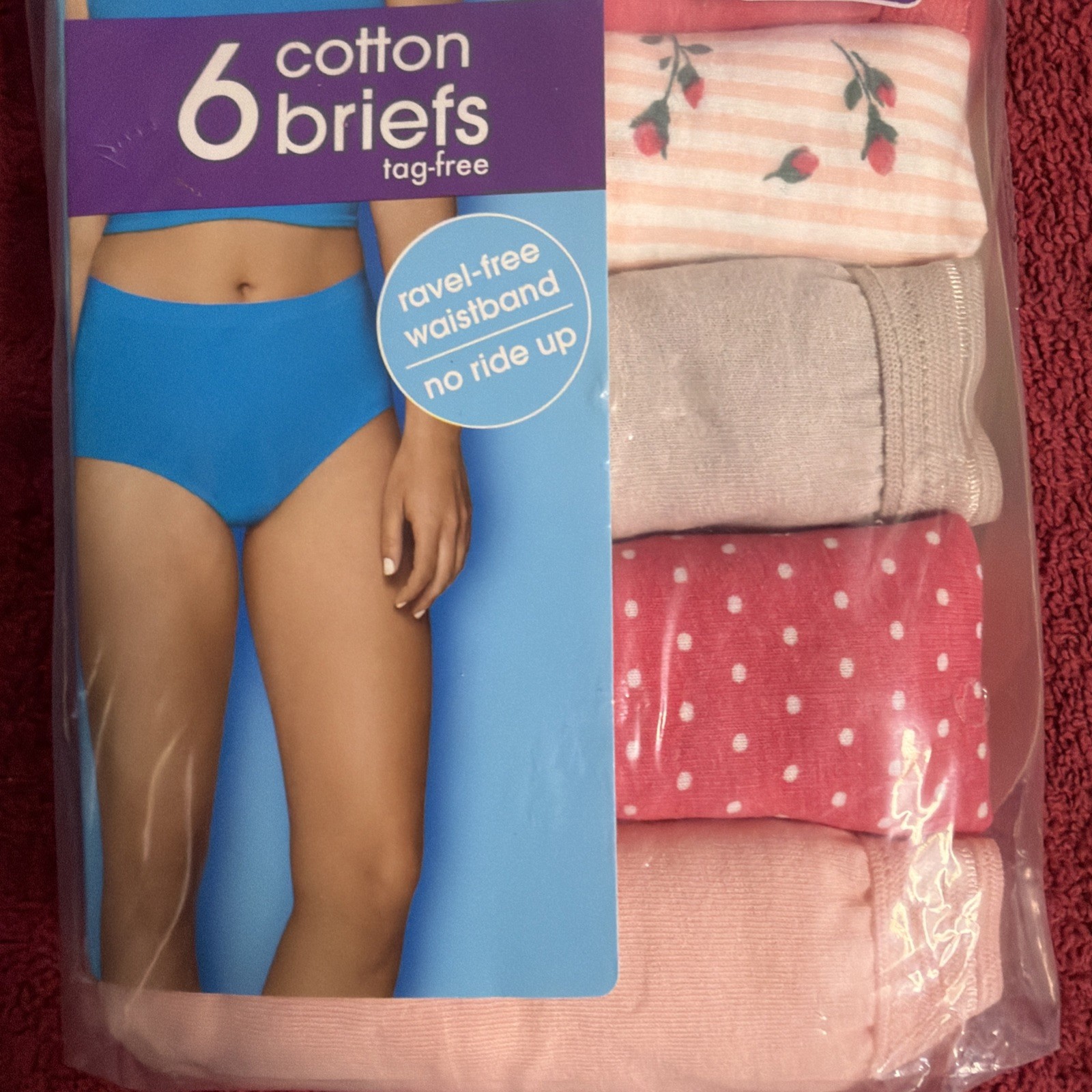 NEW Womens 6 Pack Fruit Of The Loom 6DBRIA2 Cotton Brief Panty Assorted Sz 9 2X