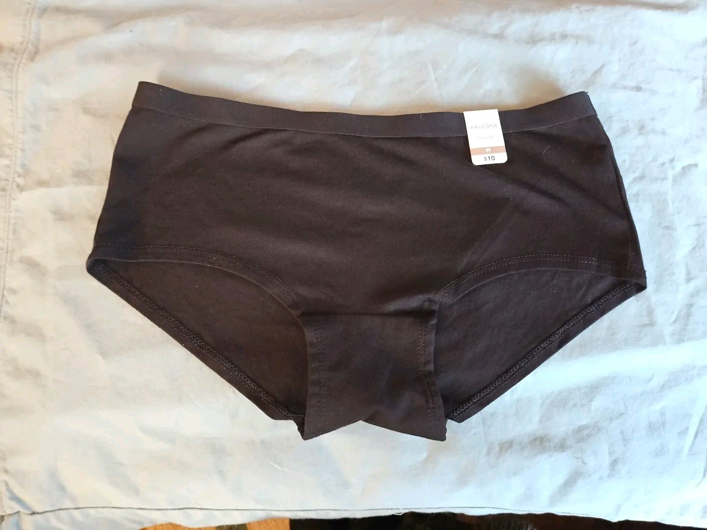 Arizona Body 2-pc. Seamless Multi-Pack Panty Boyshorts Org Cotton/ribbed Sz Med