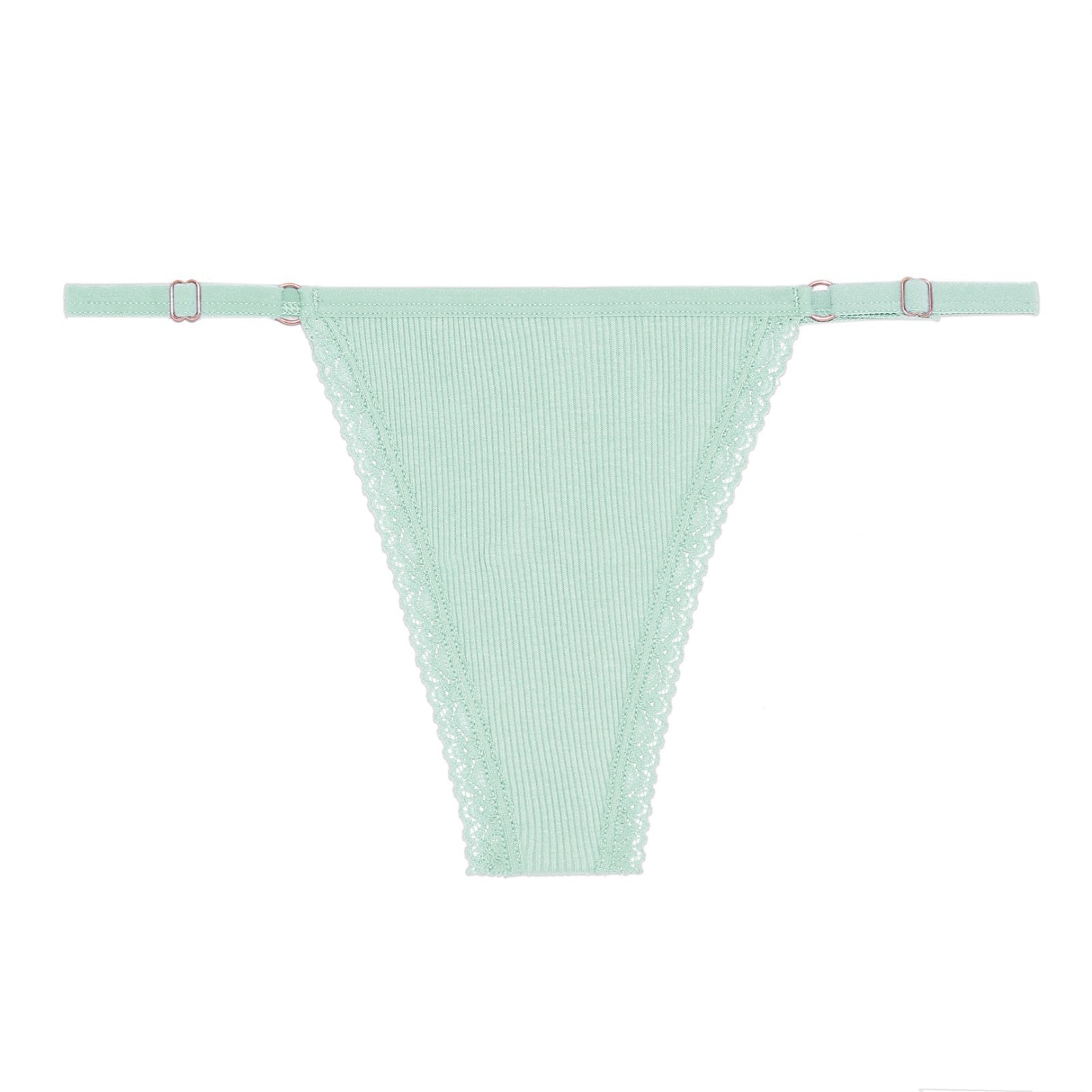 6-Pack Women’s Adjustable Lace G-String Thongs Low Rise Panties Cotton underwear