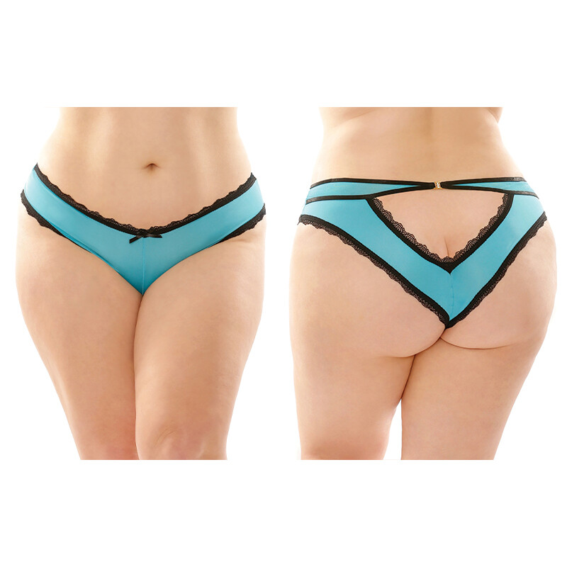 Fantasy Lingerie Cheeky Hipster Panty With Lace Trim & Keyhole Cutout 6-Pack