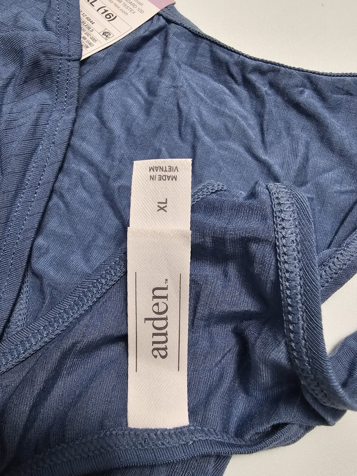 Auden Women’s Modal Blend Thong, Size XL ( 16 ) Dark Blue