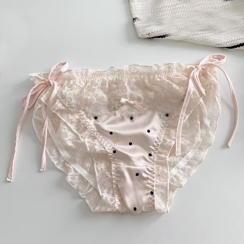 Japanese Lolita Girls Lace Panties Briefs Bow Cute Underpants School Underwear
