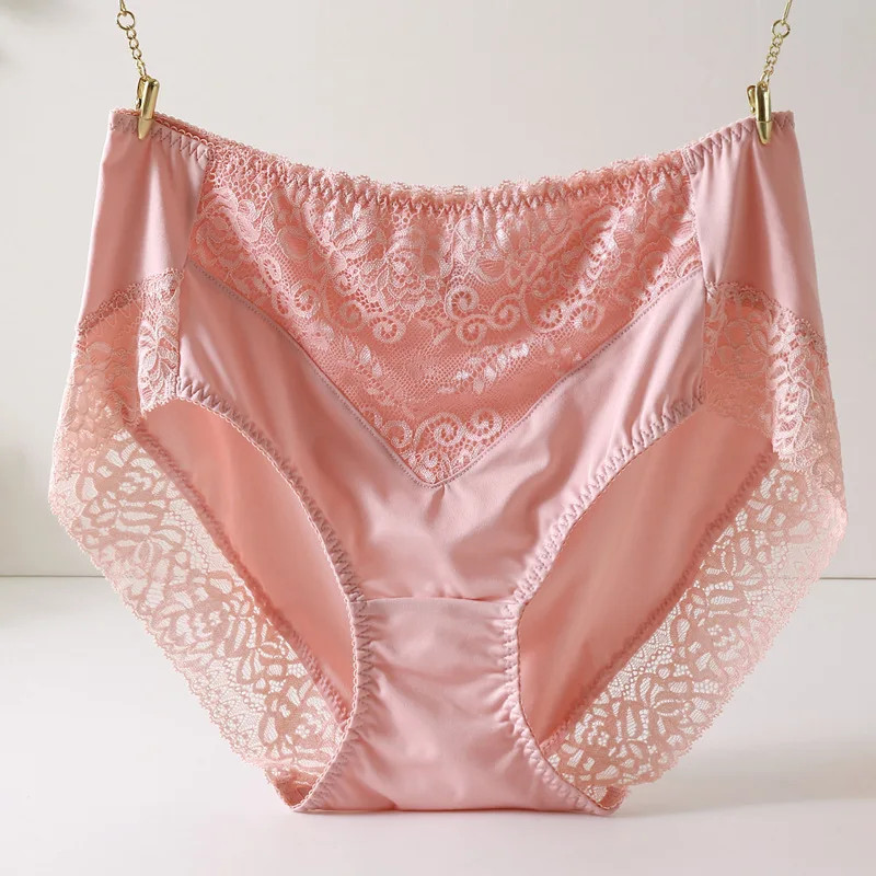High Waist Lace Panties Women’s Plus Size Soft Stretch Comfort Briefs Underwear