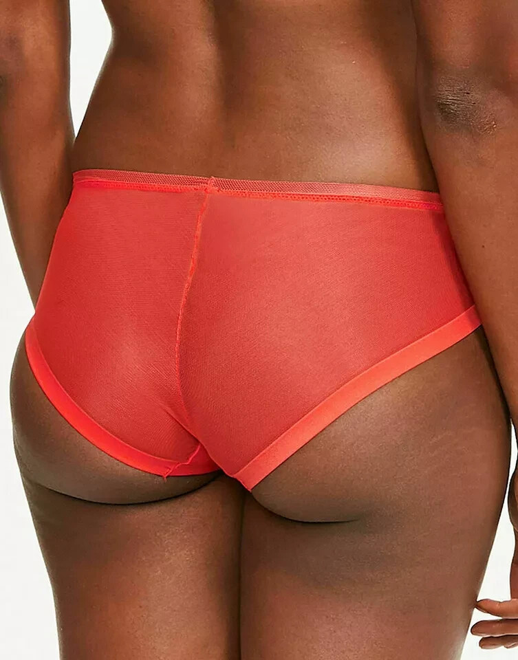 Calvin Klein Naked Touch Brief Size XS 8 Orange Mesh Bikini Knickers QF1708E New