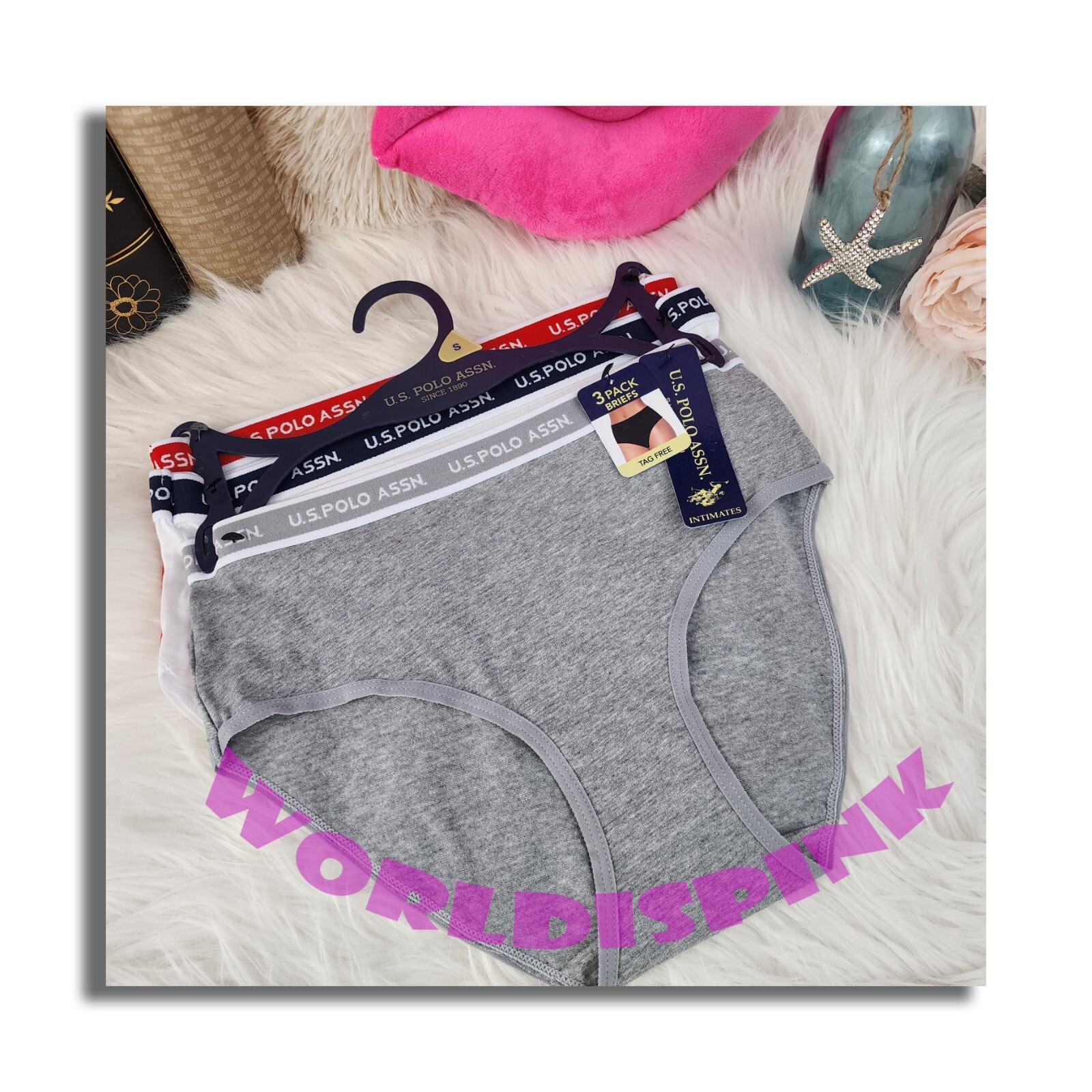 🌸 U.S POLO ASSN 3Pack Briefs Tagless SIZE Small 🌸