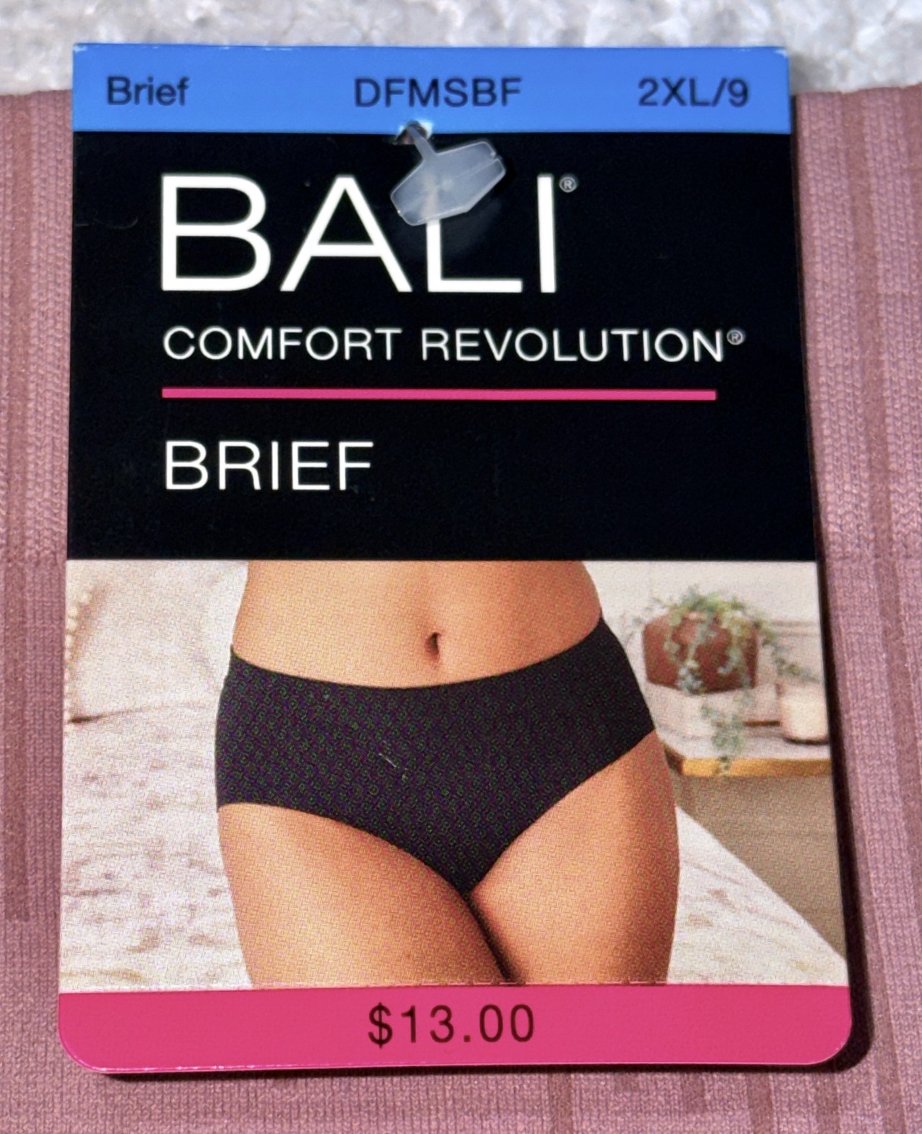 BALI Comfort Revolution Modern Seamless Smokey Brief Panty Womens S M L XL 2XL