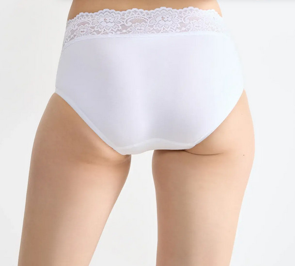 Sloggi SLW Romance Mid White Briefs 20 Panties knickers underwear pants ladies