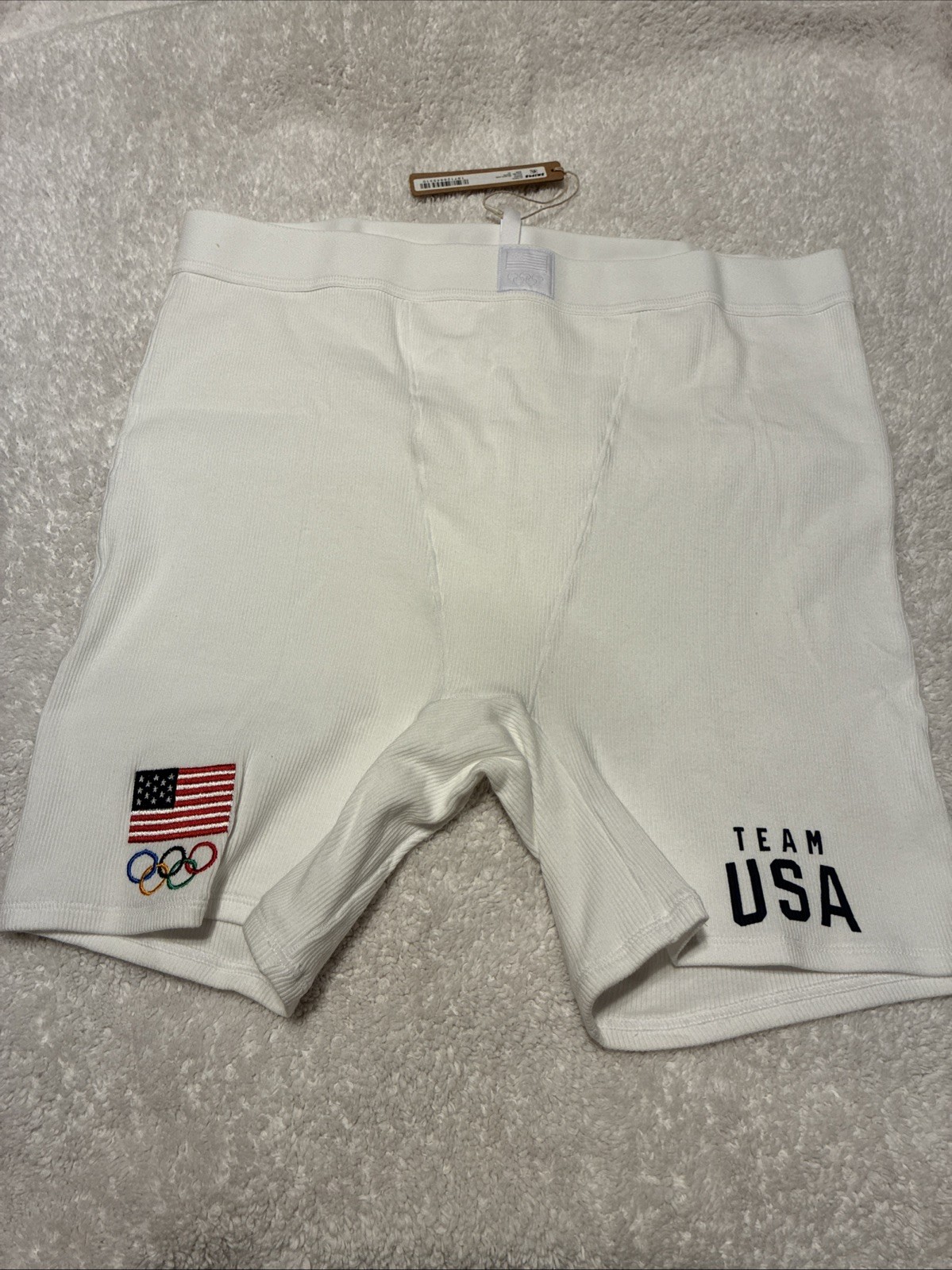 SKIMS Soft Lounge Boxer Short Team USA White XL