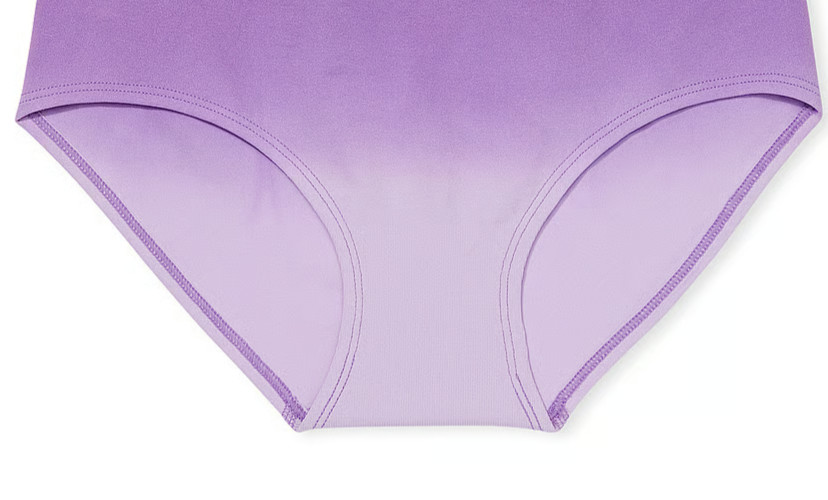 M Soft Purple Dip Dye Seamless Victorias Secret PINK Hipster Hiphugger Pantie