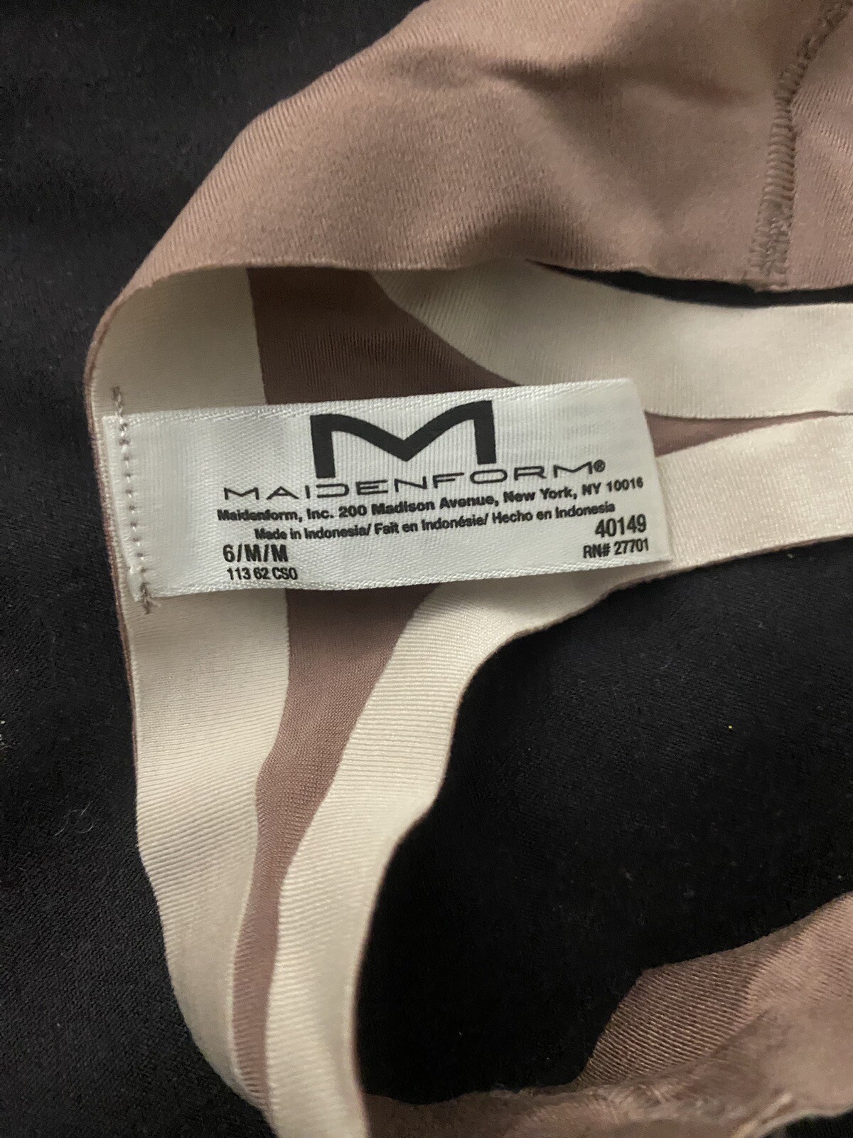 MAIDENFORM Comfort Devotion Spicy Bronze Seamless Thong Panty Women M/6
