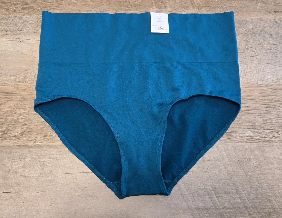 (1 Pc) AUDEN Women’s Seamless Brief Size XXL Teal