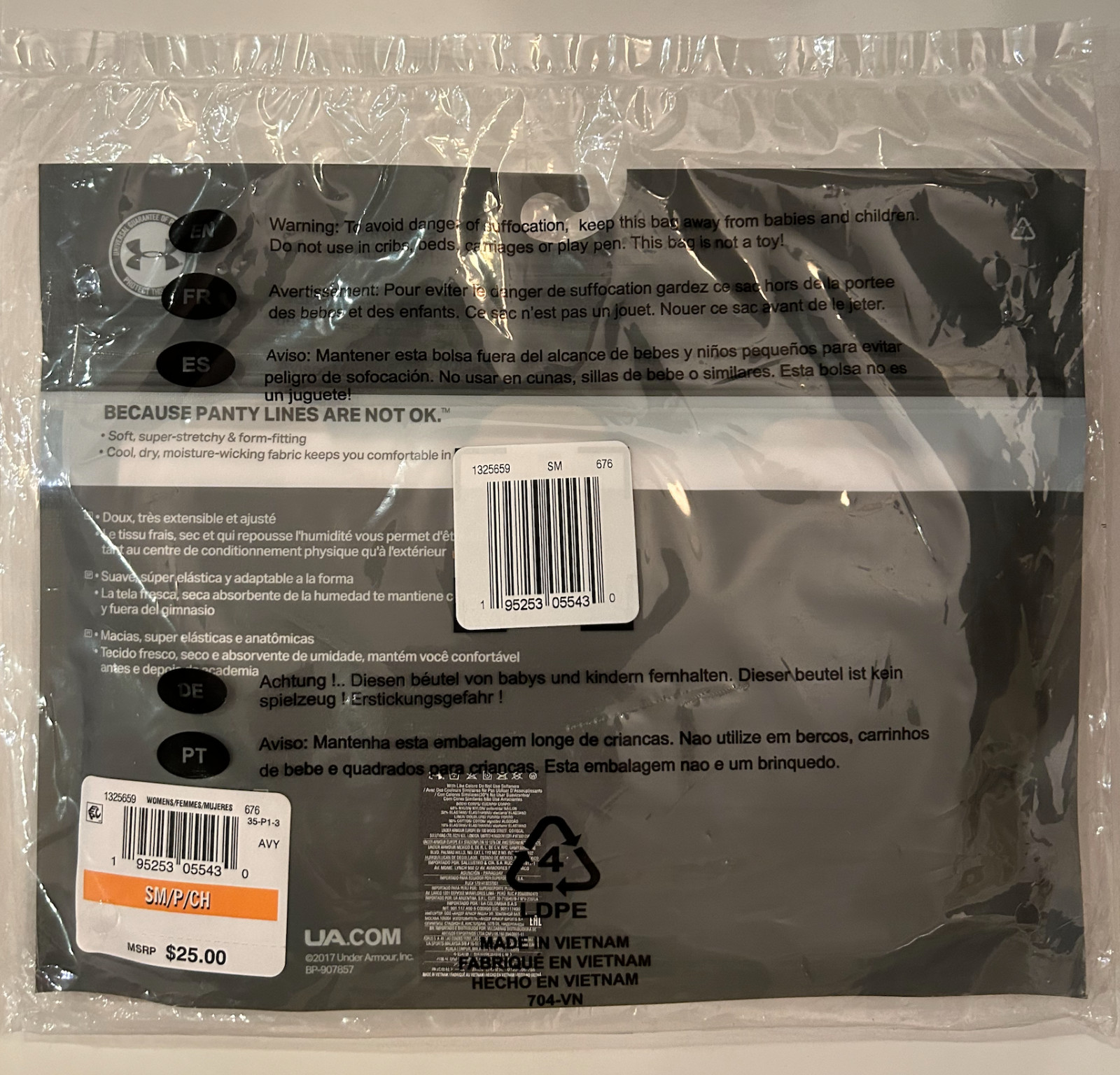 Womens Under Armour Pure Stretch Hipster Panties Underwear Panty 3 Pack S L NEW