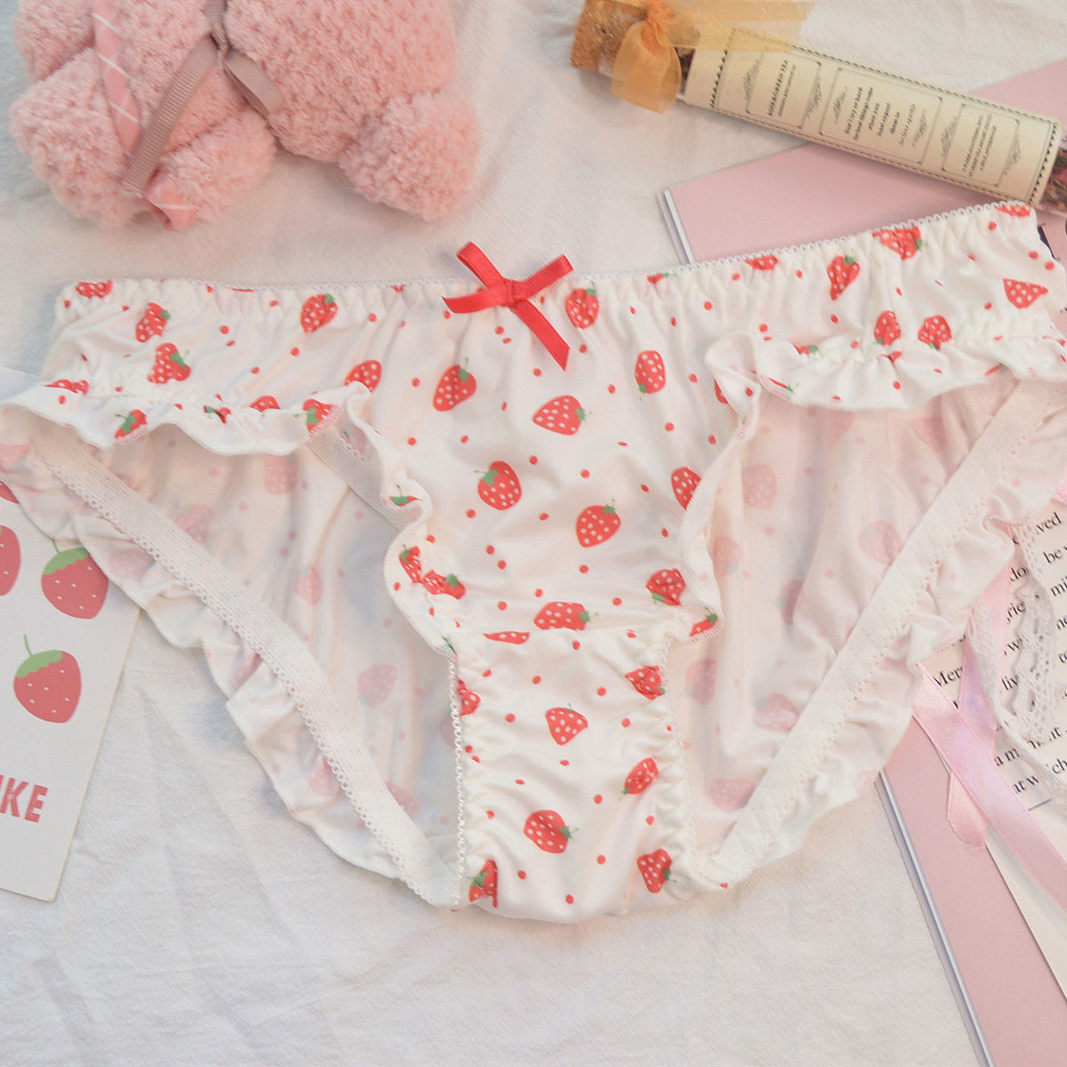 2 Pieces Ultra Kawaii Cute Panties Pantsu Anime Style Lolita Underwear Cosplay