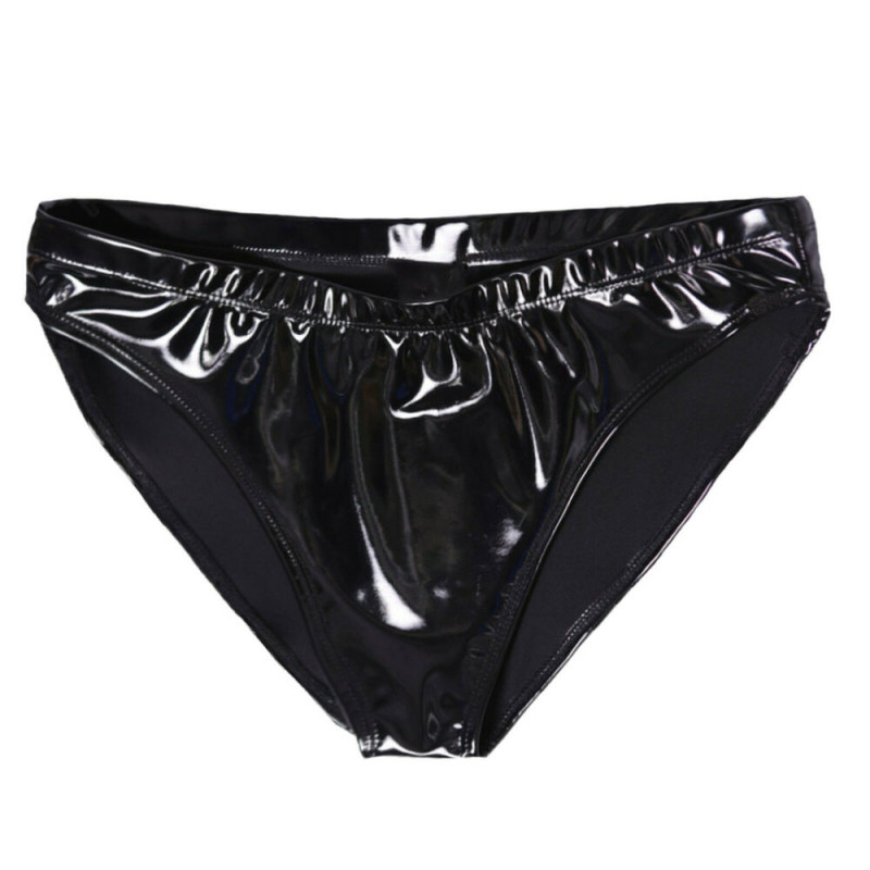 Sexy Women’s PVC Leather Panties High Rise Seamless Knicker Underwear Lingeries