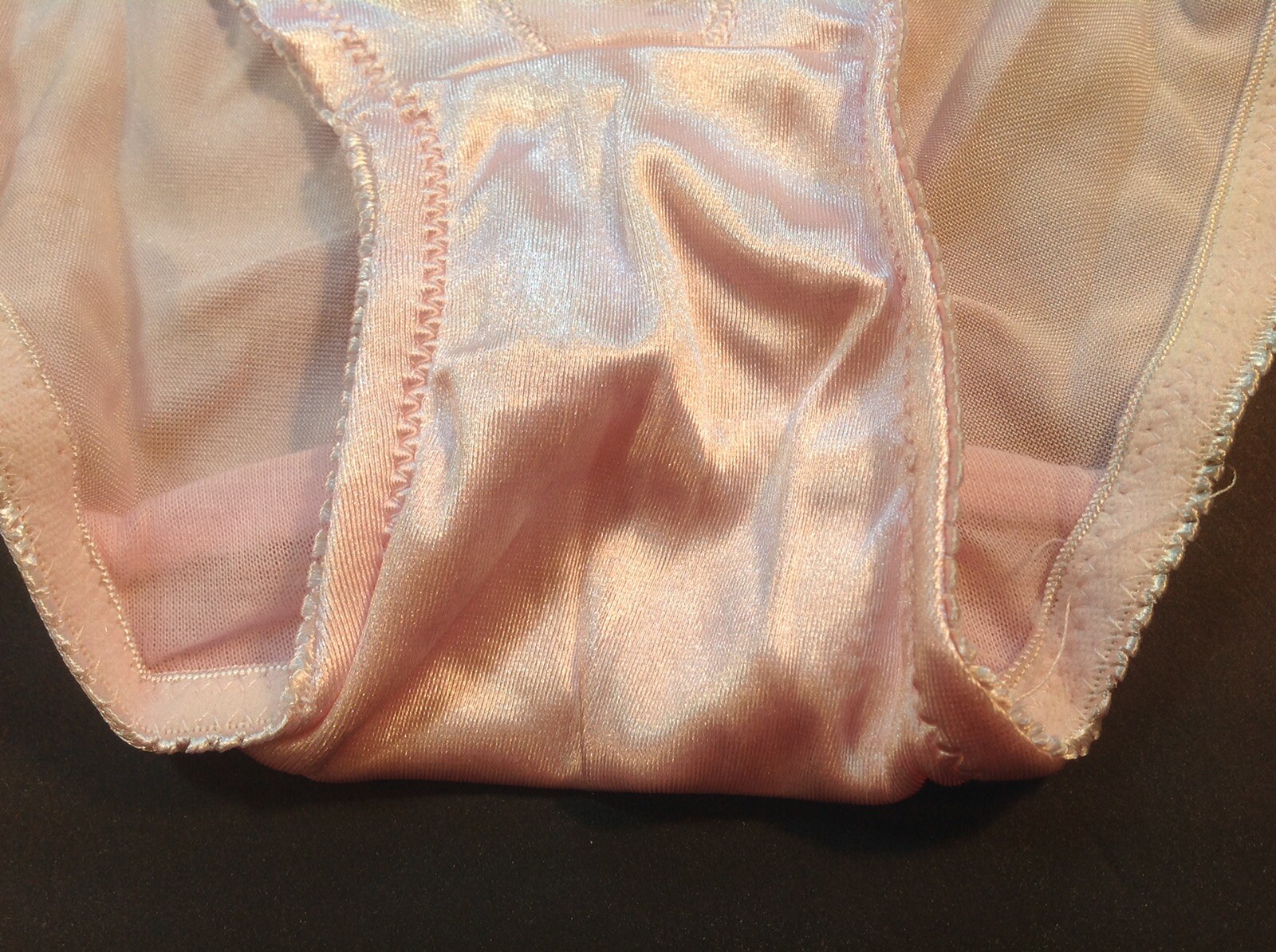 Women Control Panties Briefs EVA CERVANTES size L.satin Shiny Soft Sturdy Floral