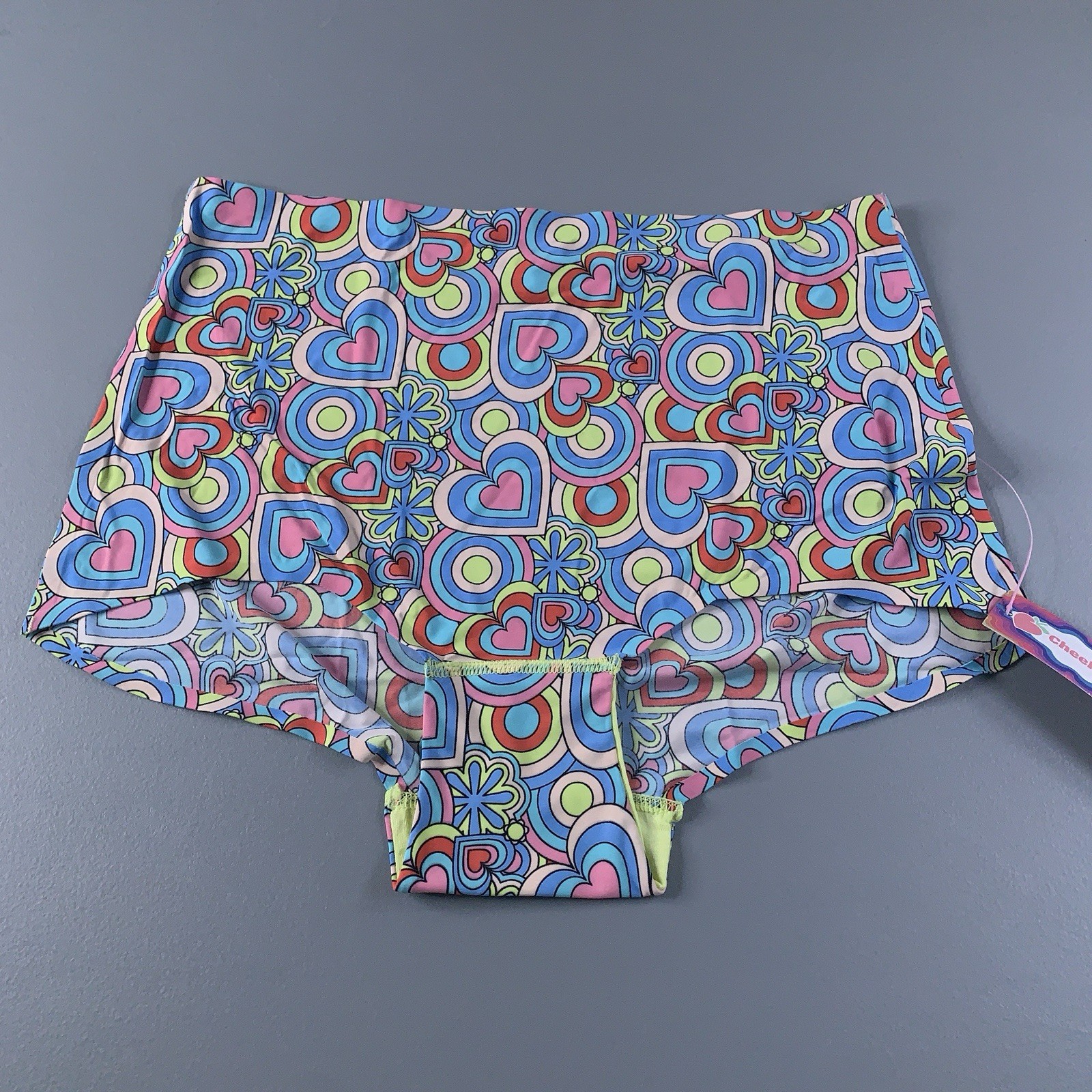 Cheek Boss Womens Size XL Layered Love Hearts Boyshort Panty NWT