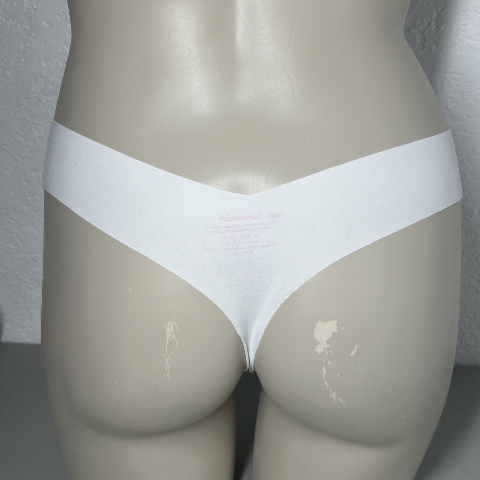 Commando White Bride Panties Size M/L Marital Panty Light Sexy Cheeky